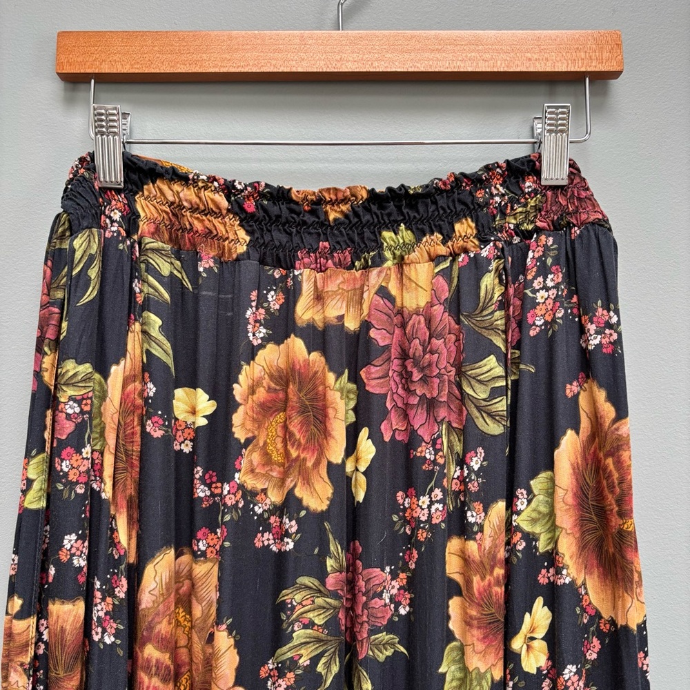 AGUA BENDITA Amaia Maxi Skirt Floral Black M - Picture 4 of 15